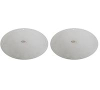 Dr.Oetker 1973 Plateau de présentation pour gâteau en inox, plateau à gâteau rond, plaque pour gâteau, Acier inoxydable, 32 cm (Lot de 2)