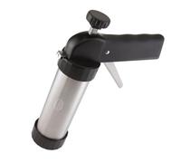 Dr. Oetker 1980 Presse Biscuit et 12 disques de Motif, Presse Biscuit, Presse à Biscuit Professionnel, Moule à Gateau, Gris, Noir, Aluminium, Acier Inoxydable, 21,5 cm x 5,8 cm