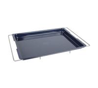 Dr Oetker 2352 Plaque de cuisson extensible, plat four, plaque four, plat au four, plat a four, plaque genoise, plaque pour four, plaque four universelle, Acier, Bleu, 41-53 x 33 x 3 cm