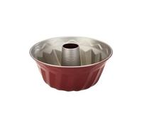 Oetker Ø 22 cm, moule à kouglof, moule rond en acier avec revêtement antiadhésif bicolore (couleur : gris/rouge)