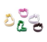 Dr. Oetker 2954 5 emporte-pièces Peppa Pig, pâtisserie, découpe pâte à biscuit, à sucre, pâte à modeler, plastique, multicolore, 6,5 x 4,8 cm | 5,2 x 5 cm | 5,1 x 5,5 cm | 5,2 x 4,8 cm | 5,2 x 4,8 cm