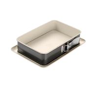 Dr Oetker 4860 Moule À Gâteau, Plat Four, Moule Rectangulaire À Charnière, Plat De Cuisson, Moule À Charnière, Moule Rectangulaire, Moule Céramique, Plaque À Pâtisserie, Acier Inoxydable, Céramique,