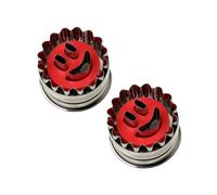 Ensemble de 2 Emporte-pièces biscuit linzer motif smiley Dr Oetker Noël