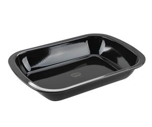 Dr. Oetker Back-Idee Kreativ Moule à dessert et à gratin en émail 39,5 x 28 x 6,5 cm - Résistant à la chaleur jusqu'à 400 °C, résistant aux coupures, aux rayures, compatible avec les plaques à