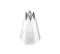 Dr. Oetker Buse étoilée de 11 mm, buse étoile du Fabricant de Buses, Accessoires de pâtisserie pour décoration (Couleur : Argent), quantité : 1 pièce.
