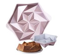 Dr. Oetker Creative Moule rond origami - Ø 28 x 7 cm, 2000 ml, moule de cuisson de qualité supérieure en or rose, revêtement antiadhésif sans PFAS, parfait pour des kouglofs uniques, résistant à la
