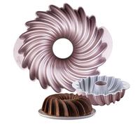 Dr. Oetker Creative Sun Moule rond de qualité supérieure pour kouglof Ø 24 x 8,5 cm, 2100 ml, revêtement antiadhésif et sans PFAS, or rose, résistant à la chaleur jusqu'à +230 °C