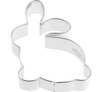 Dr. Oetker Golden Easter Ausstecher Hase Klein, Plätzchenform, Plätzchen Form, Ausstechform, Weißblech, Silber, 8 cm, 1881