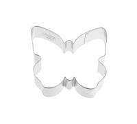 Dr. Oetker Golden Easter Ausstecher Schmetterling Klein, Plätzchenform, Plätzchen Form, Ausstechform, Weißblech, Silber, 7 cm, 1883