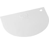 Dr. Oetker Kitchen Tools Classic Teigschaberkarte, Teig Schaber, Backzubehör, Teigteiler, Kunststoff PP, Weiß, 12 cm, 1635