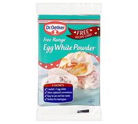 Dr.Oetker Lot de 4 sachets de poudre de blanc d'œuf 5 g