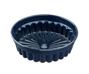 Dr. Oetker Moule à charlotte Back-Liebe émaillé, diamètre : 28 cm, revêtement en émail de qualité supérieure, résistant aux coupures et aux rayures, bleu océan, passe au lave-vaisselle, moule à gâteau