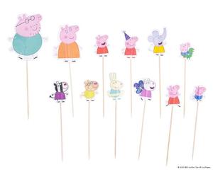 Dr. Oetker Peppa Pig Lot de 2 Bougies d'Anniversaire avec Bobèches | Fête d anniversaire colorée, Lot de 2 bougies, Cire décorative, Supports inclus, 7 x 5 cm et 5 x 5 cm, Plastique