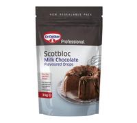 Dr Oetker Professional Scotbloc Milk Chocolate Drops - Taille du pack = 1x3kg