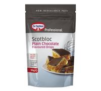 Dr Oetker Professional Scotbloc Plain Chocolate Drops - Taille du pack = 1x3kg
