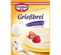 Dr. Oetker Repas sucré bouillie de semoule 92g paquet de 12