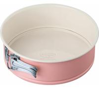 Dr. Oetker Retro Springform, Spring Form, Backform, Kuchenform, Stahlblech mit keramisch verstärkter Antihaft-Beschichtung, Pink / Creme, Ø 20 cm, 4651