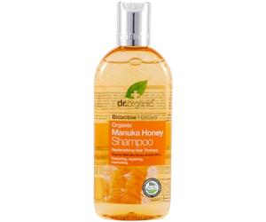 DR. ORGANICS Shampooing Miel de Manuka pour cabello normal-seco pour tous types de cheveux, soin capillaire quotidien, application facile