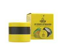 Dr.PAWPAW Duo Gommage à Lèvres Sucre & Baume Originalen 2 Étapes 16g | A Sugar Scrub and Original Balm in one convenient stackable pot. With Pawpaw, Aloe Vera, Olive Oil & Castor Oil.