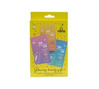 Dr.PAWPAW Ensemble cadeau de masque de beauté lumineux : masques en tissu brillants, apaisants et hydratants : adoucissent, plus jeune, pour tous les types de peau avec ingrédient héros PAPAYALURONIC