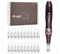 Dr.pen A10 Dermapen Stylo Microneedling Kit Professionnel de Soins de la Peau avec 22 Cartouches, Système de Micro-aiguilletage pour votre visage et votre Corps - Facile à Utiliser et Peau éclatante