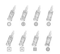 Dr. Pen A10-P8 Lot de 8 cartouches de rechange mixtes (12/24/36/42 broches, Nano-R, Nano-S, Nano-3D, Nano-5D), embouts scellés à usage unique pour soins à domicile et studio, compatible avec stylo Dr
