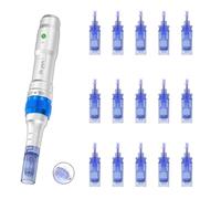 Dr. Pen A6 Lot de 15 cartouches de rechange originales à 12 broches pour soins de la peau, utilisation du visage et du corps, couverture de surface contrôlée, conseils hygiéniques à usage unique