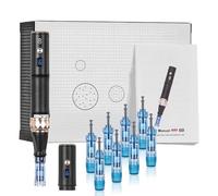 Dr.pen A8S, Professionnel Microneedling Pen avec 18 Aiguilles (14x12 Pin+4x36 Pin) Dermapen Pour le Visage, le Corps et la Croissance des Cheveux, 6 Niveaux de Vitesse et Profondeur Réglable de 0-2,5
