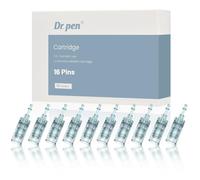 Dr. Pen M8/M7S Aiguilles Microneedling Originales, 16 Pin, 10 Pcs | Cartouches de Remplacement pour Cicatrices d'Acné, Creux, Cicatrices et Vergetures, 10 Pièces, Usage Professionnel Dermapen