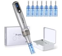 Dr. pen M8S Microneedling Pen- Dermapen Professionnel Avec 7 Cartouches | Profondeur Réglable de 0 à 2,5 mm, 6 Vitesses, Dr. Pen original avec Code D’authenticité | Sans Fil | Utilisation Facile