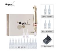 Dr. Pen-Stylo Derma Sans Fil Ultima E30 Avec Cartouche Illac 10 Broches,Rouleau Derma,Stylo Microneedling,Équipement Domestique De Soins De La Peau - Type Eu-10pcs 36 Pin