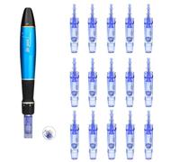 Dr. Pen Ultima A1 Lot de 15 cartouches de rechange 36 broches pour une large couverture cosmétique, application sur la surface du visage et du corps, distribution uniforme, ajustement Twist-Lock