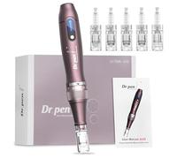 Dr. pen Ultima A10 Microneedling Pen Sans Fil avec 5 Cartouches | 5 Vitesses Réglables, Dr. Pen original avec Code D’authenticité, Soin de la Peau et Du Cuir Chevelu