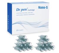 Dr. pen Ultima M8 Lot de 20 aiguilles Nano-S pour soins des yeux, rougeurs de la peau, fine couche cornée et peau sensible - Cartouches Dr Pen Ultima M8 100% authentiques (20 pièces, Nano-S pour M8)