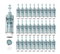 Dr.pen Ultima M8 Lot de 30 cartouches d'aiguilles à 16 broches, pièce de rechange originale Dr Pen pour stylo à micro-aiguille M8, cartouches jetables authentiques (aiguilles à 16 broches, 30 pièces)