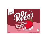 Dr Pepper Boisson gazeuse fraises et crème 12 x 355 ml