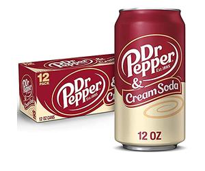 Dr Pepper Cream Soda (12 x 355 ml) avec 3,00 € de dépôt DPG