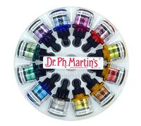Dr. Ph. Martin's Lot de 12 couleurs de calligraphie irisées, 28,3 g, lot de 12