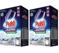 dr.Prakti Sel Regénérant pour Lave-Vaisselle, adoucit l'eau et prévient efficacement le calcaire dans le lave-vaisselle et sur la vaisselle, 1,5 kg (Lot de 2)