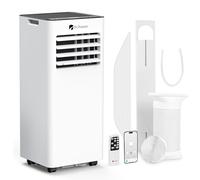 Dr.Prepare Mobiles Klimagerät 7000 BTU mit Fernsteuerung APP-Steuerung Kühlen Ventilieren Entfeuchten Automatische Abtauung, Mobile Klimaanlage mit Abluftschlauch