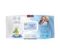 Dr Protec, Lingettes Senior, Maxi format, 50 lingettes avec Extrait d'Aloe Vera et Vitamine E