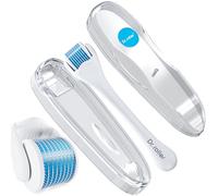 Dr.roller Dermaroller Cheveux, Derma Roller Barbe 0,5 mm Aiguilles en Titane de, Microneedling Roller Cheveux Repousse, Rouleau Barbe Homme, Stimuler la Croissance de la Barbe et Des Cheveux