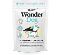 Dr.SAM WonderDog - Poudre de santé pour chien - Complément alimentaire hautement dosé pour les articulations, les intestins, le stress, les dents, la peau et le pelage, 100 % végétal, fabriqué en
