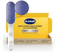 Dr. Scholl’s Râpe Pieds Manuelle en Nano Verre - Élimine en douceur la peau dure et les callosités sur pieds secs ou mouillés - Râpe étanche qui ne rouille pas - Lavable et réutilisable