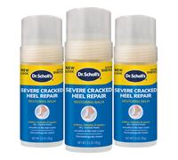 Dr. Scholl's Baume réparateur pour talons crevassés sévères 2,5 oz Lot de 3 avec 25 % d'urée pour pieds secs et crevassés Soigne et hydrate pour