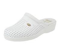 Scholl Clog Backguard, Zoccoli Sanitari Medicali, Donna, Bianco, 43 EU