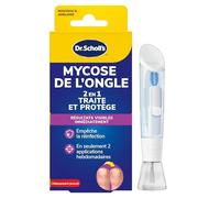 Dr. Scholl's Coffret 2-en-1 Traitement et Protection Mycose des ongles - Amélioration immédiate et transparente, Facile à utiliser, Efficacité cliniquement prouvée, 3,8 mL