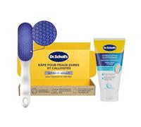 Dr. Scholl's Crème Pieds Hydratation Renforcée pour peaux sèches + Râpe Pieds Rasoir Manuelle en Nano Verre