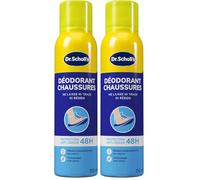 Dr. Scholl's Déodorant chaussures 150ml, Ne laisse ni trace ni résidu - Neutralise les odeurs jusqu'à 48 heures, Spray déodorant longue durée, Solution anti-odeurs, Convient à tous types de chaussants