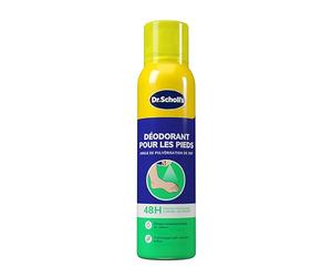Dr. Scholl's, Déodorant pour les Pieds, 150 ml - Neutralise les odeurs jusqu'à 48 heures, Fraîcheur longue durée, Formule double action, Spray pour les pieds malodorants